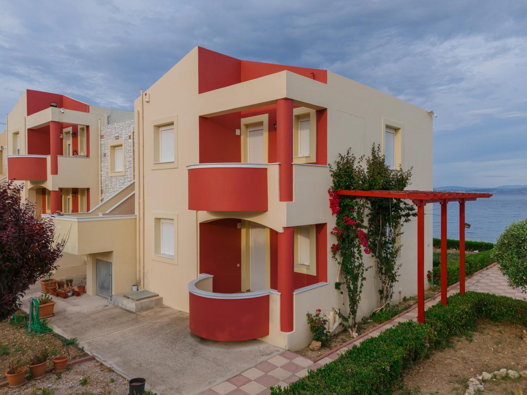 Marine Apartments Venetiko Paralia Agias Foteinis Luaran gambar